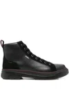Hugo Boss Urian Boots In Animal Print