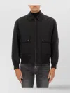 Hugo Boss Boss Bomber Jacket With Removable Lining In Black
