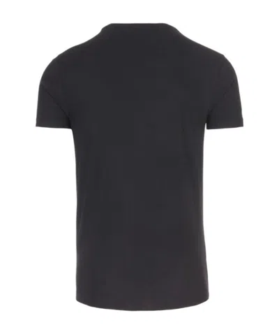 Hugo Boss V-collar T-shirt In Black