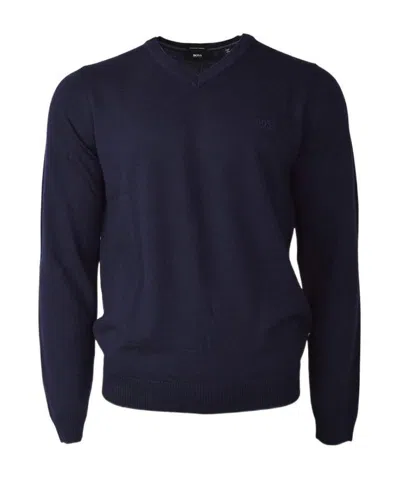 Hugo Boss V-collar T-shirt In Black