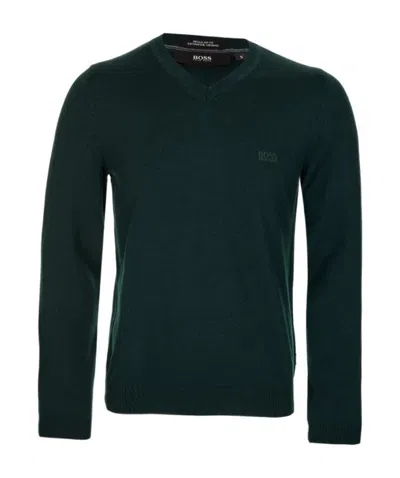 Hugo Boss V-collar T-shirt In Black