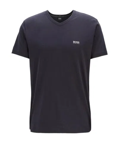 Hugo Boss V-collar T-shirt In Black