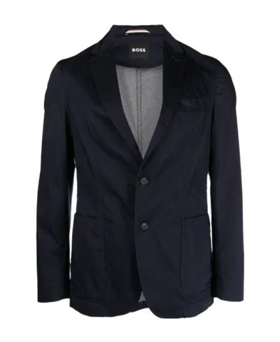 Hugo Boss V-neck Classic Blazer In Black