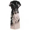 Hugo Boss Floral-print Midi Dress In Multi