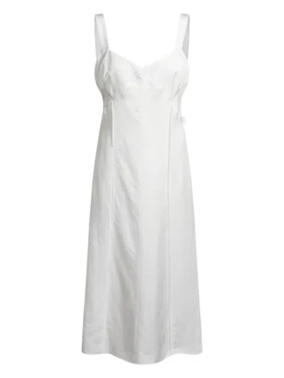 HUGO BOSS V-NECK MIDI DRESS