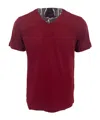 Hugo Boss V-neck Short-sleeved T-shirt In Red