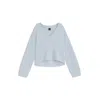 Hugo Boss V-neck Sweater In A Relaxed Fit In Blue