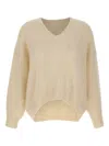 Hugo Boss Long-sleeved Sweater In Neutral