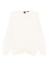 Hugo Boss V-neck Sweater In Neutral