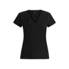 Hugo Boss V-neck T-shirt In Cotton With Embellishments In Black