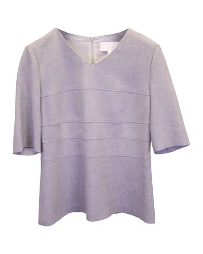 Hugo Boss V-neck Top In Grey Polyester Viscose