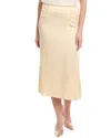 Hugo Boss High-waisted A-line Skirt With Gathered Details In Neutral