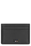 Hugo Boss Vegan Leather Card Holder In Black
