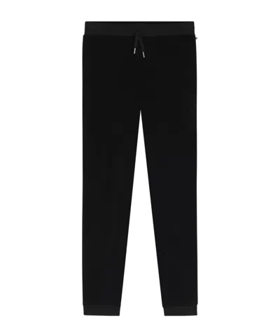 Hugo Boss Velour Sweatpants In Black
