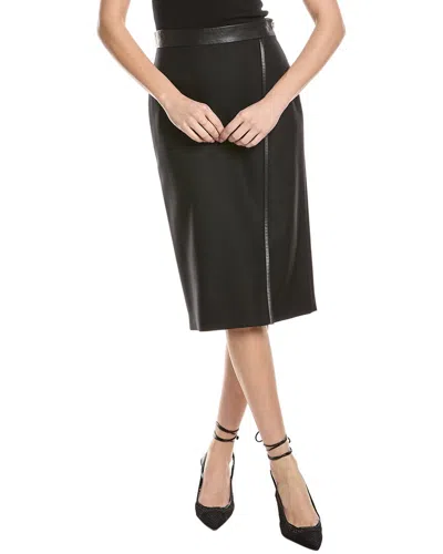 Hugo Boss Vepuro Wool Pencil Skirt In Black