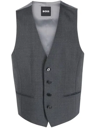 Hugo Boss Vests In Gray