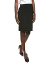 Hugo Boss Slim-fit Pencil Skirt In Virgin Wool In Black