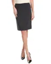 Hugo Boss Vikena Strutctured Herringbone Jersey Skirt In Blue
