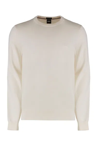HUGO BOSS VIRGIN WOOL CREW-NECK SWEATER