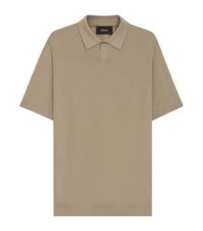 HUGO BOSS VIRGIN WOOL POLO SHIRT