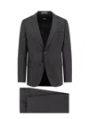 Hugo Boss Virgin Wool Suit In Neutral