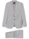 Hugo Boss Virgin Wool Suit In Grey