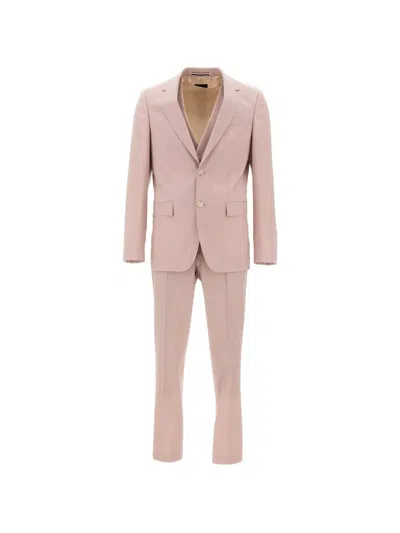Hugo Boss Virgin Wool Suit (set Of Three) In Multi