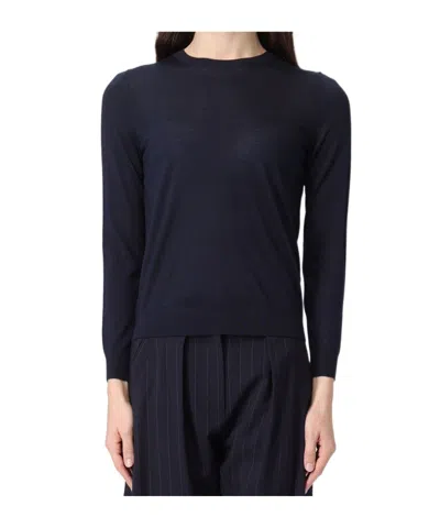 Hugo Boss Virgin Wool Sweater In Blue