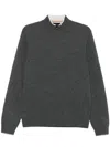 Hugo Boss Virgin Wool Sweater In Grey