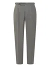 Hugo Boss Boss Gray Boss Pants With Pences And Zip Closure In Gray