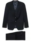 Hugo Boss Virgin Wool Twill Suit In ブルー