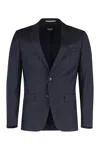 Hugo Boss Boss Virgin Wool Two-pieces Suit In Blue
