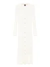 Hugo Boss Boss Orange Viscose Cardigan Dress With Polo Collar