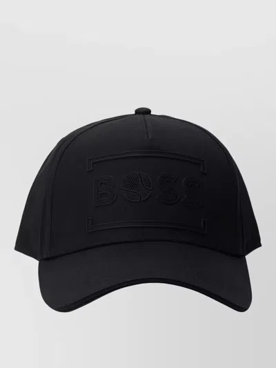 Hugo Boss Visor Cap Casual Style Sun Protection In Black