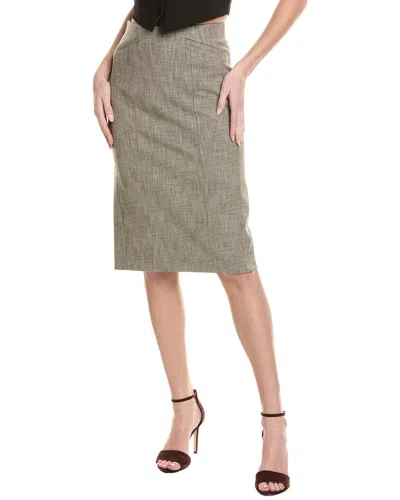 Hugo Boss Vittela Pencil Skirt In Beige