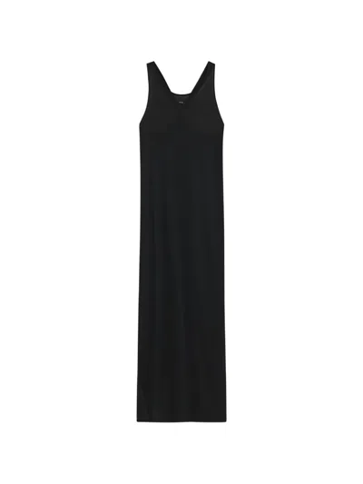 Hugo Boss V-neck Sleeveless Dress In Black