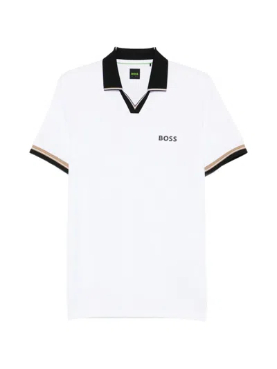 Hugo Boss V-neck Trim T-shirt In White