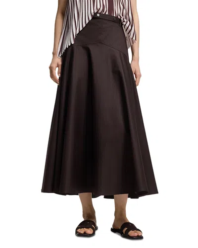 Hugo Boss Vusolo A Line Skirt - Exclusive In Brown