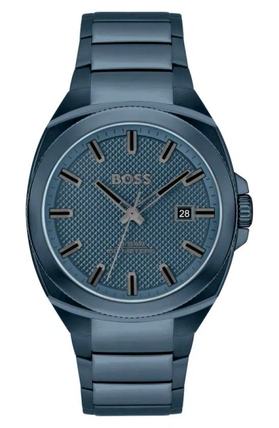 Hugo Boss Boss Walker Bracelet Watch, 41mm In Blue