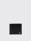 Hugo Boss Leather Bi-fold Wallet In Black