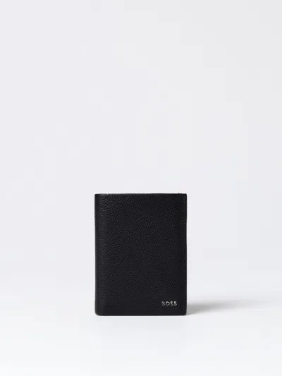 Hugo Boss Wallet Boss Men Color Black In 黑色