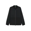 Hugo Boss Water-repellent Bomber Jacket With Double B Monogram Jacquard In Black