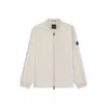 Hugo Boss Water-repellent Bomber Jacket With Double B Monogram Jacquard In Neutral