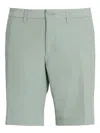 Hugo Boss Slim-fit Shorts In Water-repellent Stretch Fabric In Green