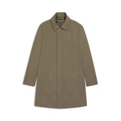 Hugo Boss Water-repellent Coat With Detachable Bib In Brown