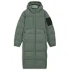 Hugo Boss Water-repellent Down Jacket In Ripstop Fabric In Green