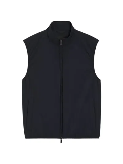 Hugo Boss Water-repellent Gilet In Blue