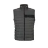 Hugo Boss Water-repellent Padded Gilet With 3d Logo Tape In Grey