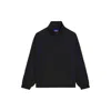 Hugo Boss Water-repellent Half-zip Jacket With Contrast Piping In Black