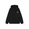 Hugo Boss Water-repellent Hooded Jacket With Logo Prints In Black